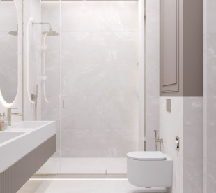 Керамогранит Laparet Seta Avorio кремовый матовый глянцевые чернила арт LP6012G0511R (60х119,5)